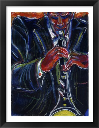 Framed Clarinet Print
