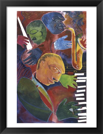 Framed Jazz Messenger III Print