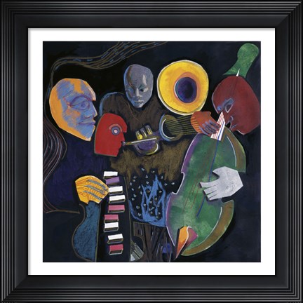 Framed Jazz Velvet Print