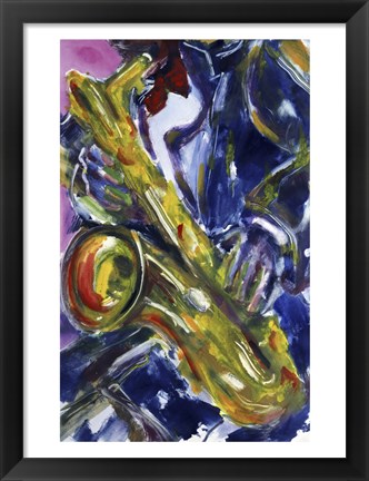 Framed Sax Essence Print