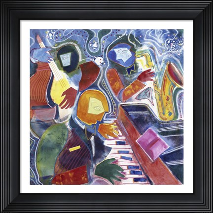 Framed Jazz Messenger II Print