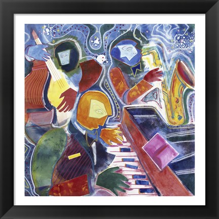 Framed Jazz Messenger II Print