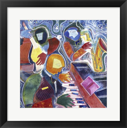 Framed Jazz Messenger II Print