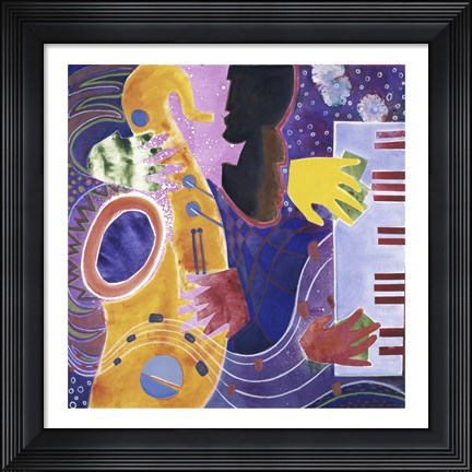 Framed Piano III Print