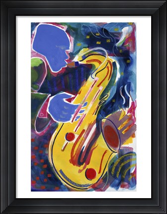 Framed Hot Sax Print