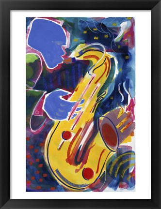 Framed Hot Sax Print