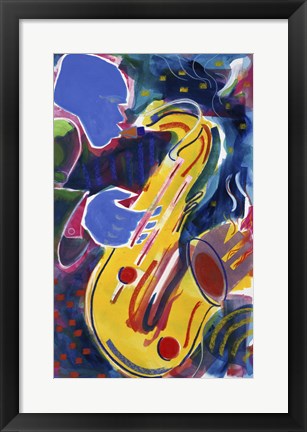 Framed Hot Sax Print