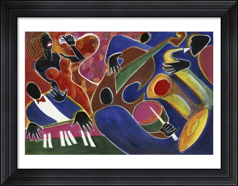 Framed Jazz Singer Print