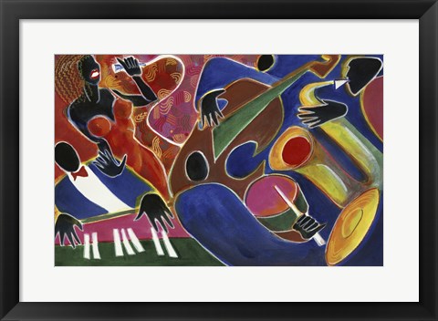 Framed Jazz Singer Print