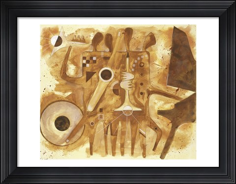 Framed Aboriginal Jazz Print