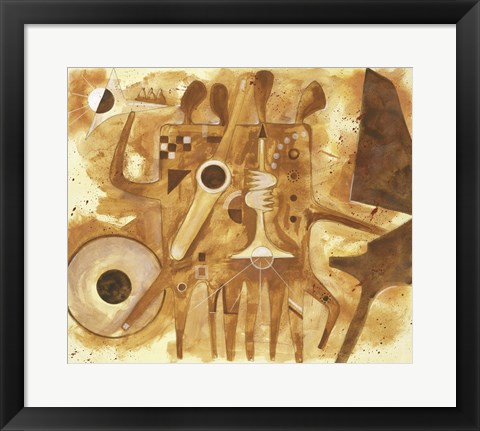 Framed Aboriginal Jazz Print