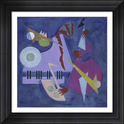 Framed Moonlight and Music Print