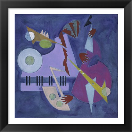 Framed Moonlight and Music Print