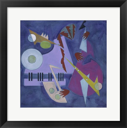 Framed Moonlight and Music Print
