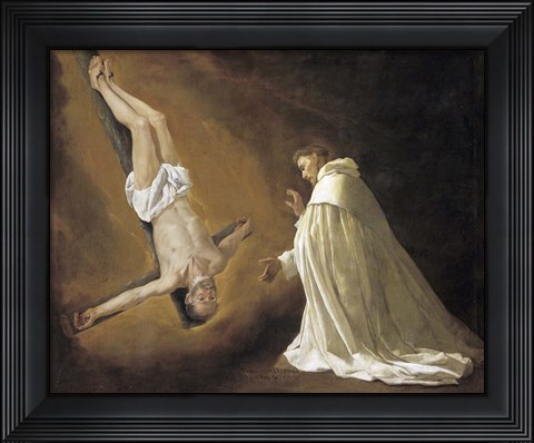 Framed Saint Peter Apostle Appears to Saint Peter Nolasco Print
