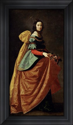 Framed Saint Casilda, 1640 Print