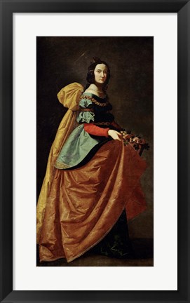 Framed Saint Casilda, 1640 Print