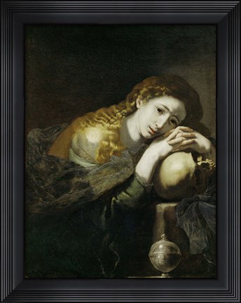 Framed Saint Mary Magdalen Penitent Print