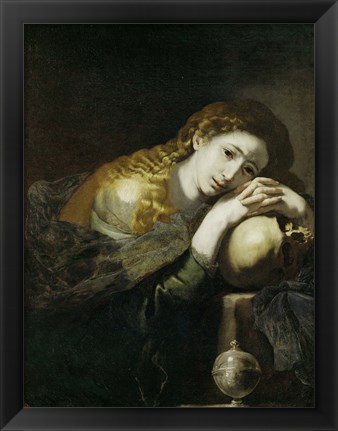 Framed Saint Mary Magdalen Penitent Print