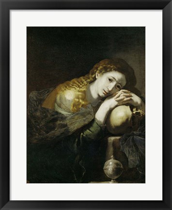 Framed Saint Mary Magdalen Penitent Print