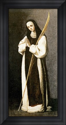 Framed Portrait of a Nun of the Jeronimite Order Print