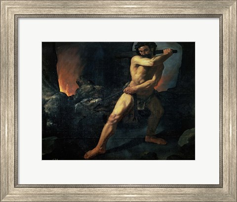 Framed Hercules and Cerberus Print