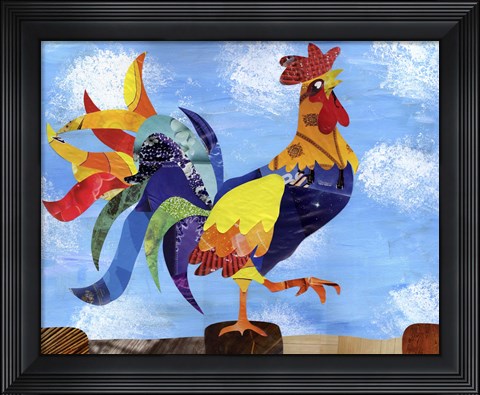 Framed Colorful Rooster Print