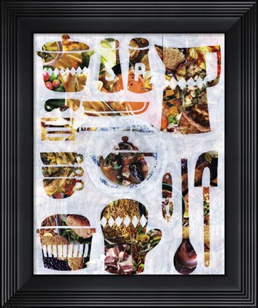 Framed Kitchen Collection Print