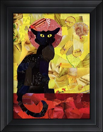 Framed Le Chat Noir Print