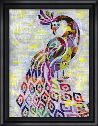 Framed Peacock Print