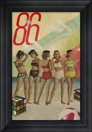 Framed Beach Days Are Over Print