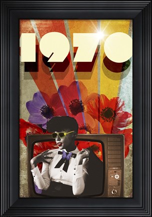 Framed 1970 Print