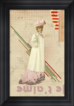 Framed Je T&#39;Aime Print