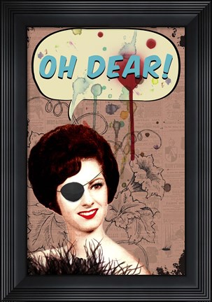 Framed Oh Dear Print
