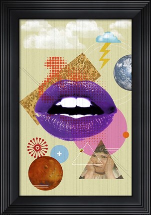 Framed Retro Kiss Print