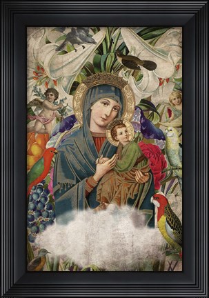 Framed Madonna And Child Print