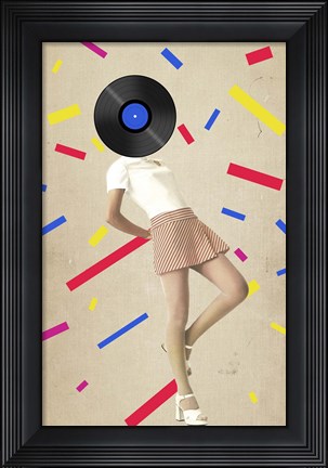 Framed Party Never Ends Print