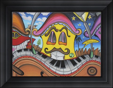 Framed Music Street Print