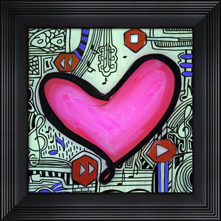 Framed Heart 1 Print