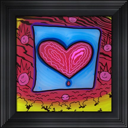 Framed Heart 10 Print