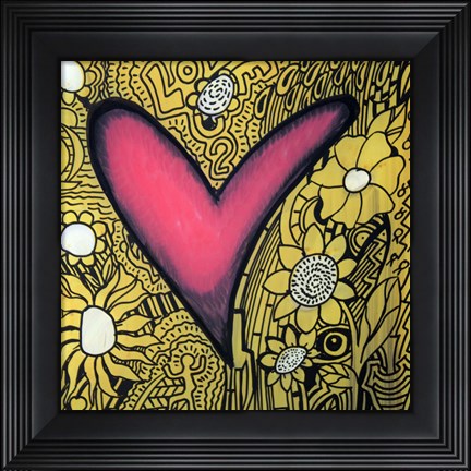 Framed Heart 11 Print