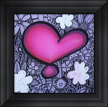 Framed Heart 13 Print