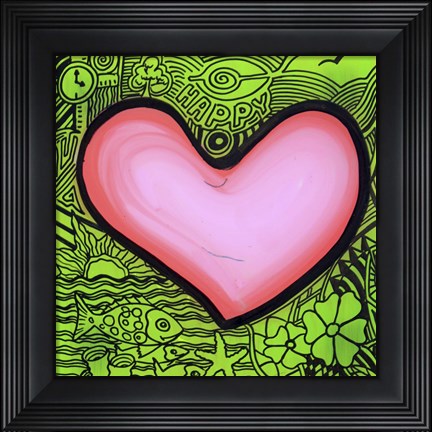 Framed Heart 2 Print