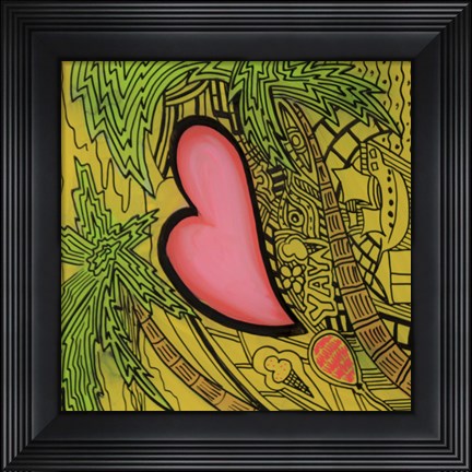 Framed Heart 3 Print