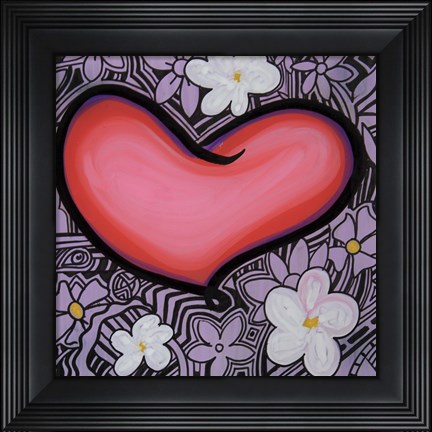 Framed Heart 4 Print