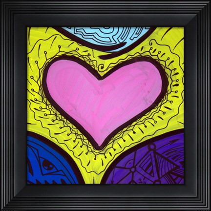 Framed Heart 5 Print