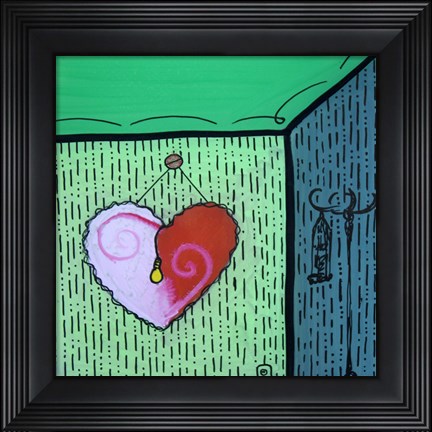 Framed Heart 7 Print
