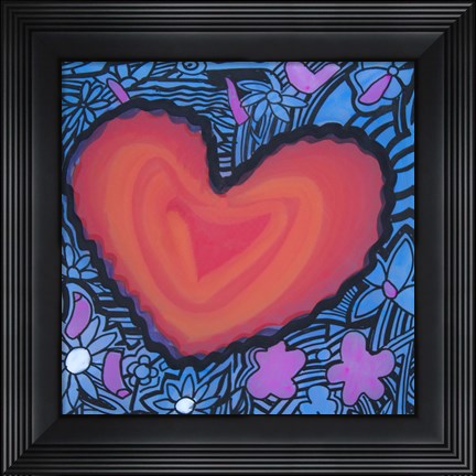 Framed Heart 8 Print