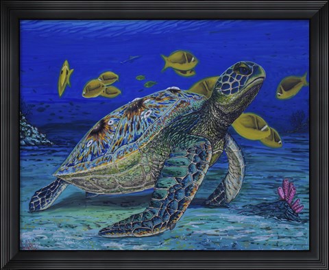 Framed Turtle Tale Print