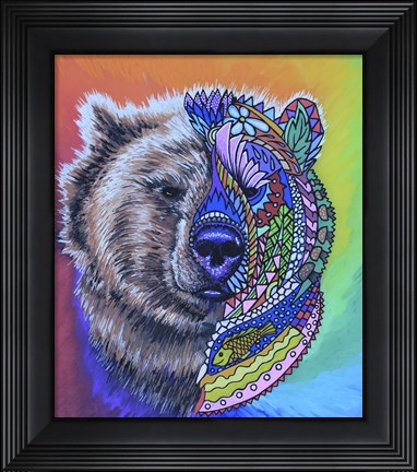 Framed Animals Of Pride - Bear Print
